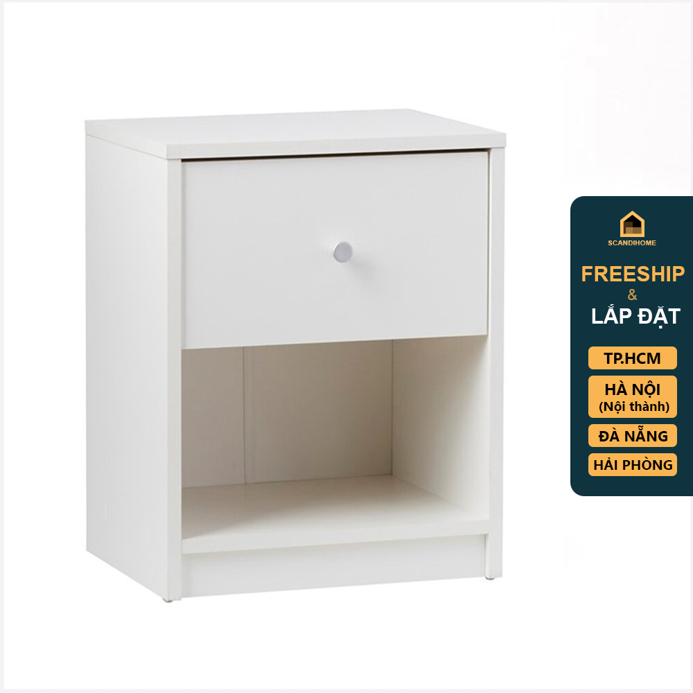 GUILF, Táp đầu giường hiện đại 1 ngăn kéo DRA_112, 38x37x48cm