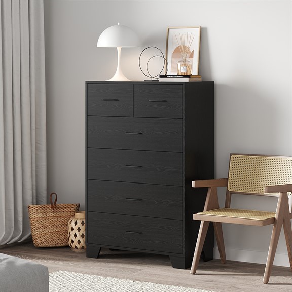 BECKVILLE, Tủ lưu trữ đồ dùng 5 tầng 6 ngăn kéo DRA_127, 80x41x123cm