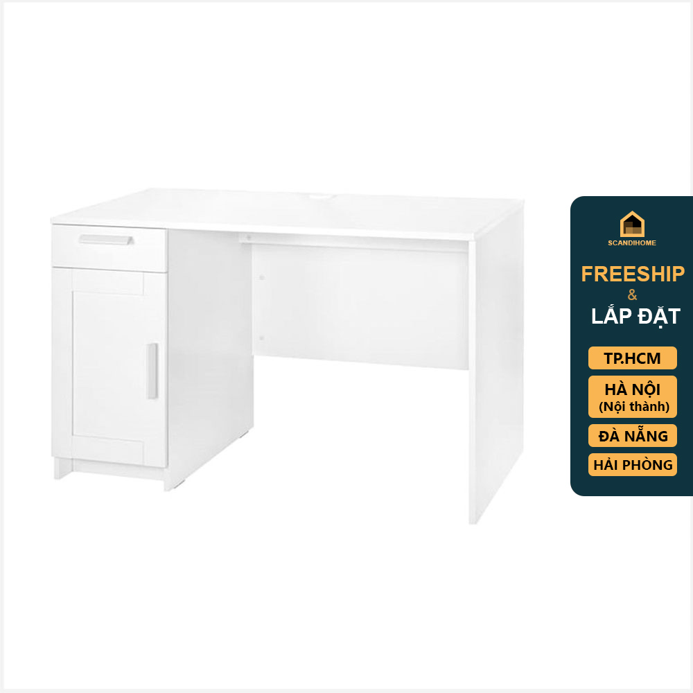 KALUA, Bàn học tân cổ điển 1 hộc tủ DEK_040, 120x60x75cm