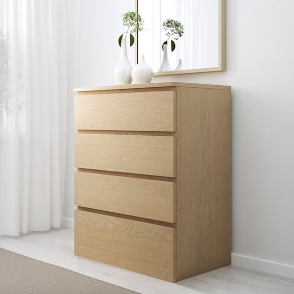 MOLTENI, Tủ lưu trữ đồ 4 ngăn kéo DRA_008, 80x48x100cm