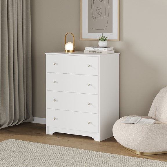 OLYMPIA, Tủ lưu trữ đồ tân cổ điển 4 ngăn kéo DRA_108, 79x50x102cm