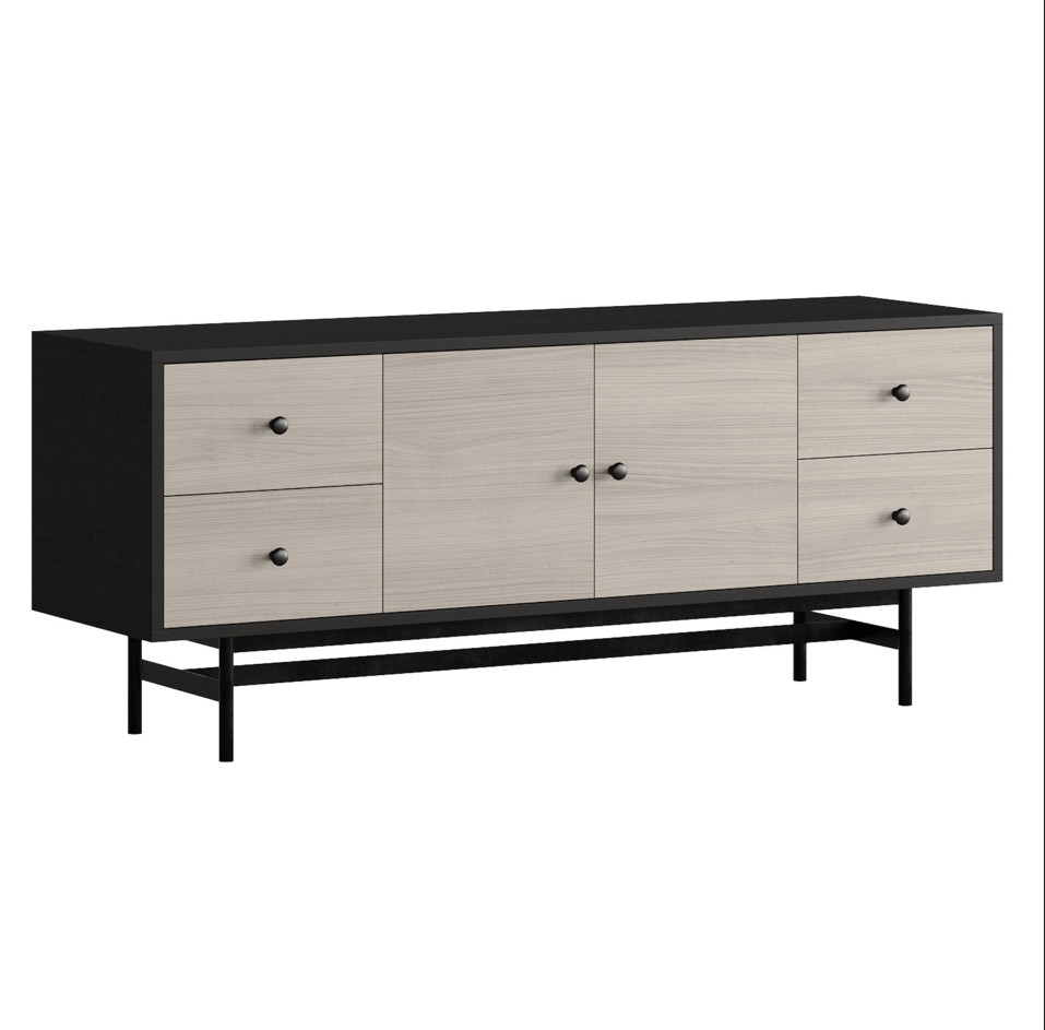 ROBECCA, Kệ TV, TVD_040, 140x40x58cm, sản xuất bởi Scandi Home