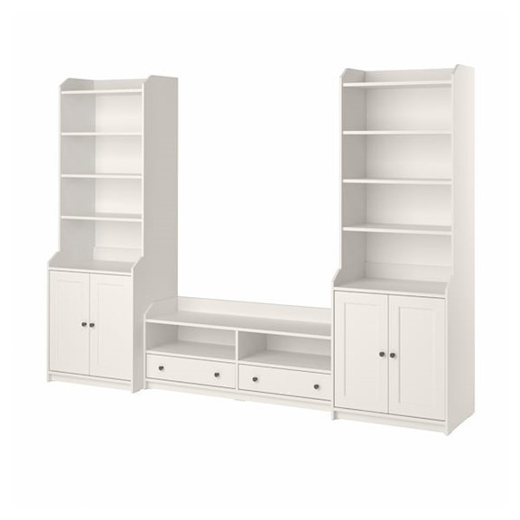 BAHIA, COMBO Kệ TV kết hợp kệ tủ trưng bày STO_067, 278x46x199cm