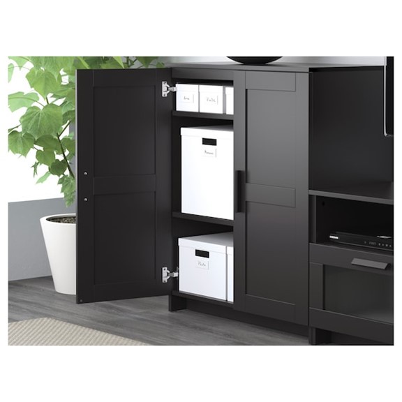 KALUA, COMBO Kệ TV kết hợp tủ trưng bày cửa kính STO_049, 276x41x95cm