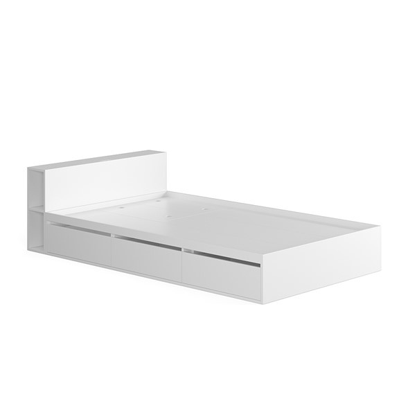 TINTO, Giường ngủ kết hợp kệ đầu giường BED_018, 221x60cm