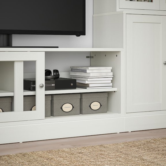 BODO, COMBO 2 kệ trưng bày cửa kính kèm kệ TV STO_082, 322x47x212cm