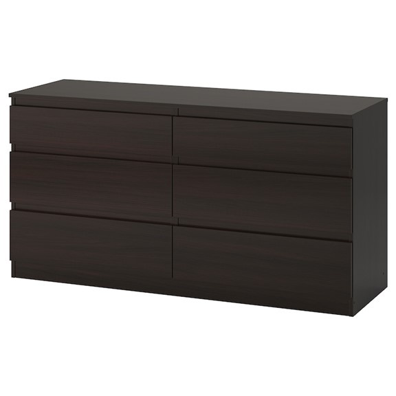 MOLTENI, Tủ lưu trữ đồ 3 tầng 6 ngăn size nhỏ DRA_084, 140x40x72cm