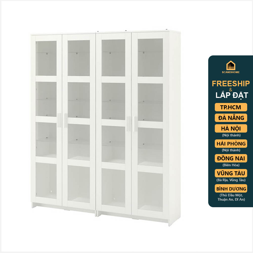 KALUA, Kệ trưng bày 7 tầng cửa kính SHE_066, 160x35x190cm