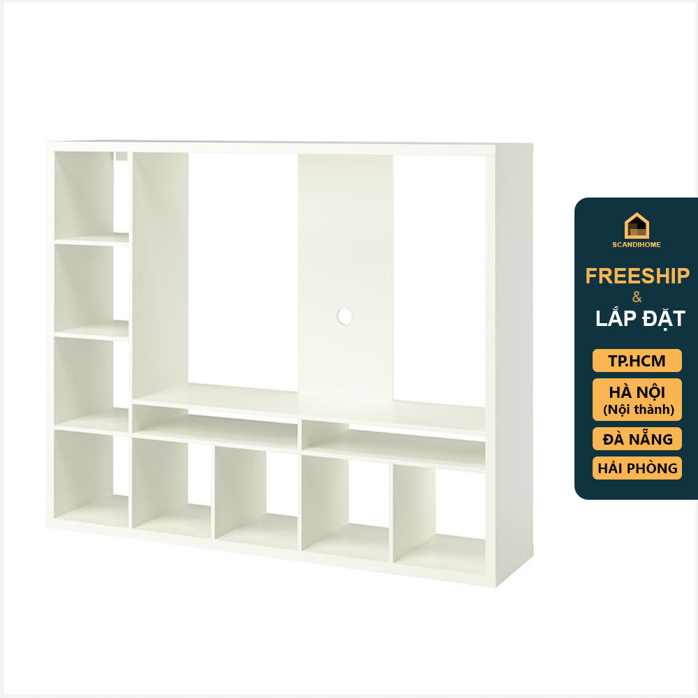 TONELLI, Kệ TV kết hợp kệ trưng bày SHE_038, 179x39x144cm