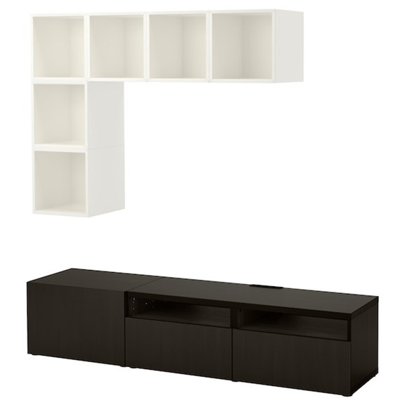 NIKOS, COMBO Kệ TV kết hợp kệ treo tường STO_059, 180x40x170cm