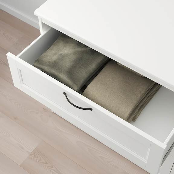 SENGE, Tủ lưu trữ đồ dùng tân cổ điển 3 tầng 6 ngăn DRA_100, 162x50x81cm
