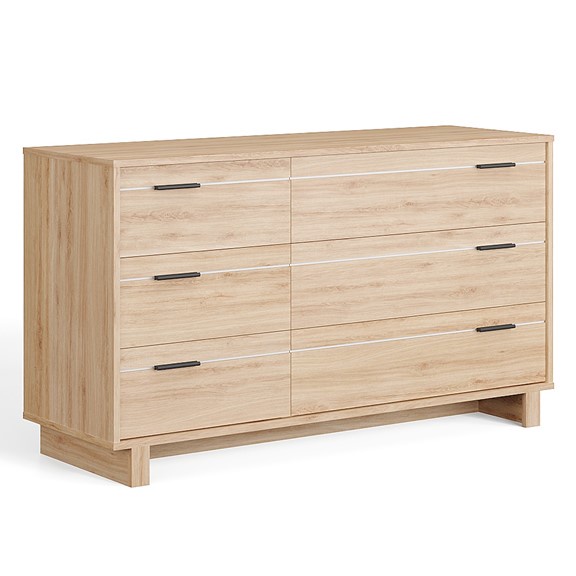 FYNN, Tủ lưu trữ 3 tầng 6 ngăn hiện đại DRA_157, 138x46x79cm