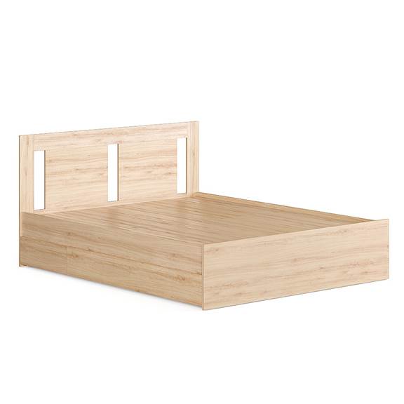 SENGE, Giường ngủ 2 hộc kéo 3 ngăn BED_029, 203x93cm, sản xuất bởi Scandi Home