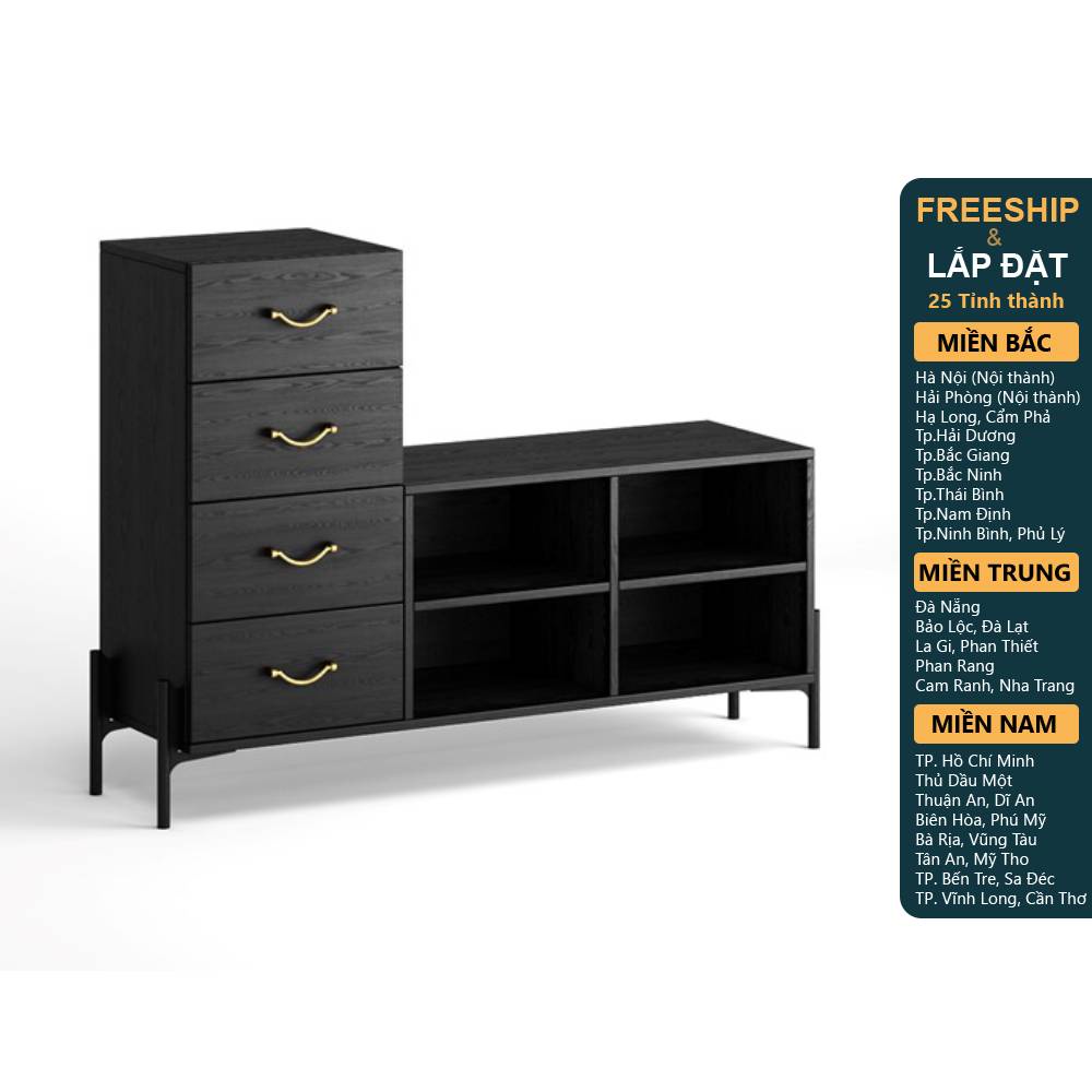 WILLI, Kệ giày, kệ lưu trữ SHO_015, 120x36x92cm