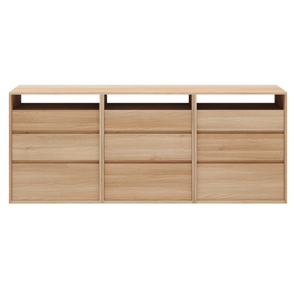 DECI, Tủ đựng đồ, tủ lưu trữ DRA_302, 210x48x84cm, sản xuất bởi Scandi Home