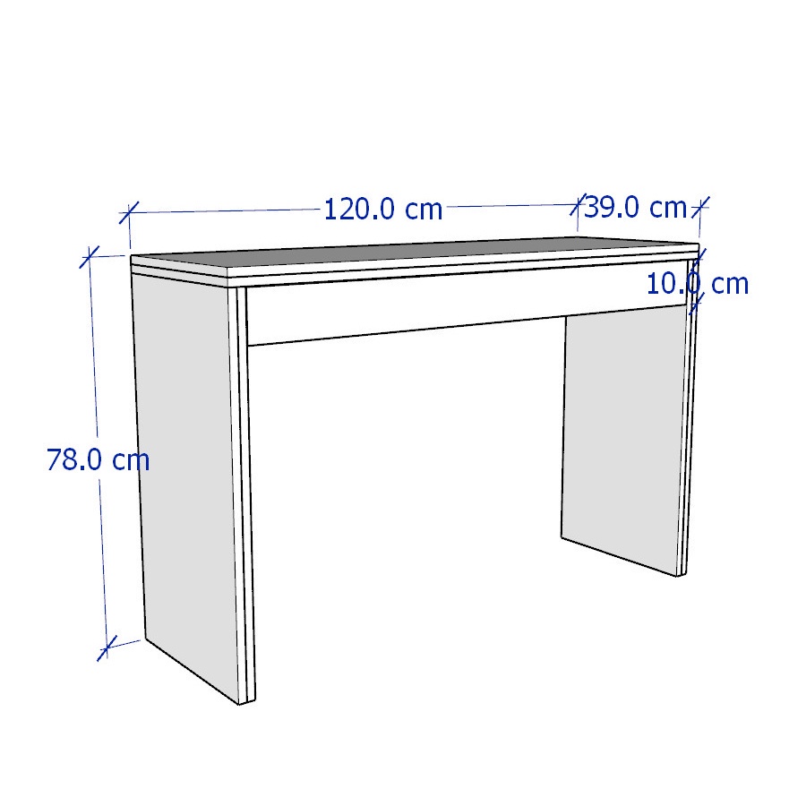 MOLTENI, Bàn trang điểm 1 tủ kéo DEK_004, 120x39x78cm, sản xuất bởi Scandi Home