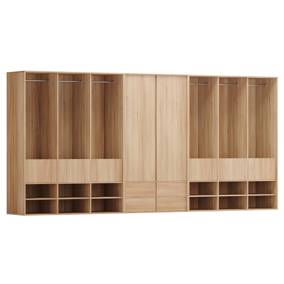 DECI, Tủ quần áo WAR_082, 420x59x200cm, sản xuất bởi Scandi Home