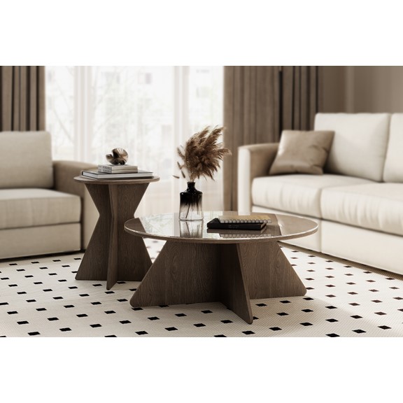 YONA, Coffee Table - Bàn cà phê, bàn trà phòng khách DEK_116, 80x80x41cm, sản xuất bởi Scandi Home