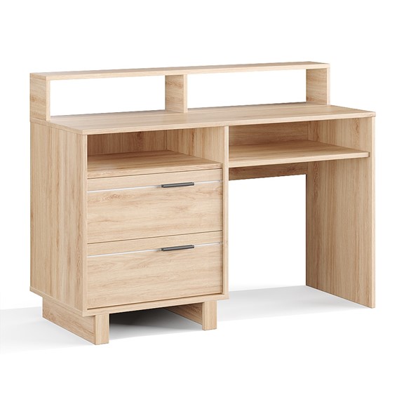 [Freeship Tp.HCM, Hà Nội] FYNN, Bàn làm việc kèm hộc tủ phong cách Bắc Âu DRA_161, 120x46x89cm