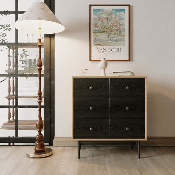 [Freeship Toàn quốc] CHOBI, Tủ lưu trữ DRA_308, 70x40x78cm, sản xuất bởi Scandi Home