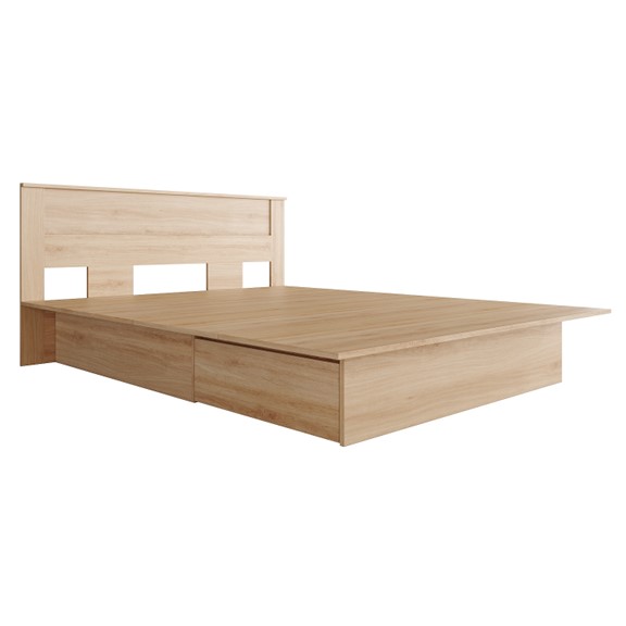 GRAMERCY, Giường ngủ 2 hộc tủ kéo phong cách hiện đại BED_058, 206x85cm, sản xuất bởi Scandi Home