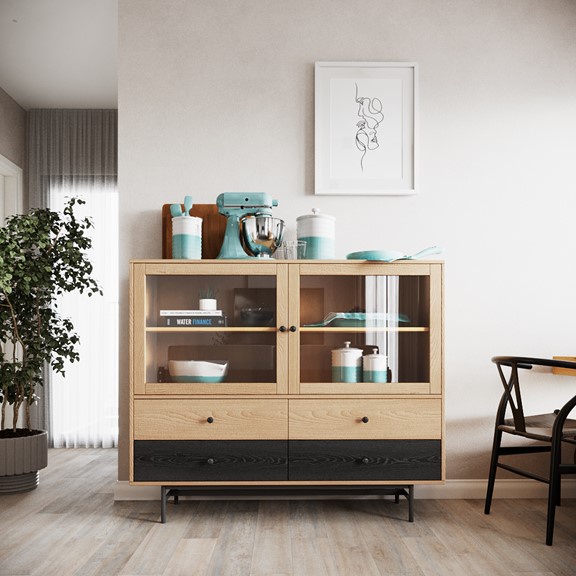 CHOCO, Tủ lưu trữ, Tủ đựng đồ DRA_331, 140x40x118cm, sản xuất bởi Scandi Home