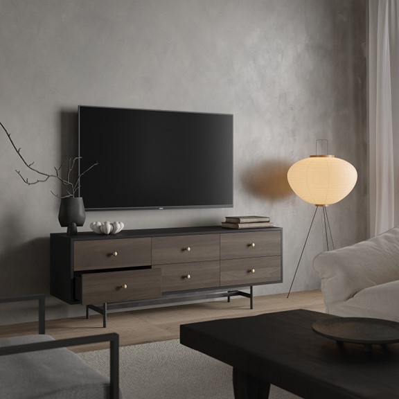 ROBECCA, Kệ TV, TVD_041, 160x40x58cm, sản xuất bởi Scandi Home