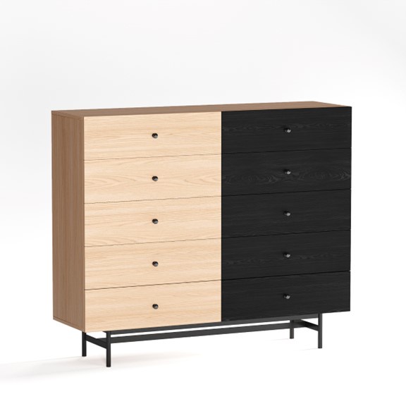 CHORO, Tủ lưu trữ, tủ đựng đồ DRA_359, 140x40x118cm, Scandi Home