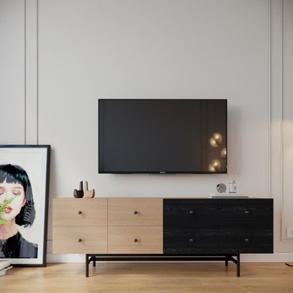 CHORO, Kệ TV, TVD_039, 160x40x58cm, Scandi Home