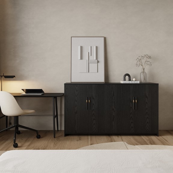 ESTELLE, Tủ lưu trữ DRA_451, 160x40x90cm, sản xuất bởi Scandi Home