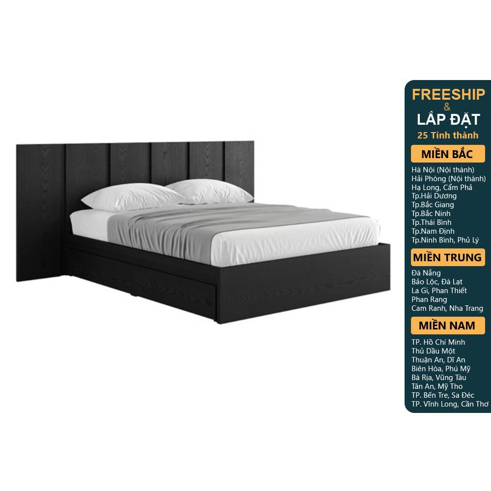 ESTELLE, Giường ngủ hiện đại BED_246, 207x110cm, sản xuất bởi Scandi Home