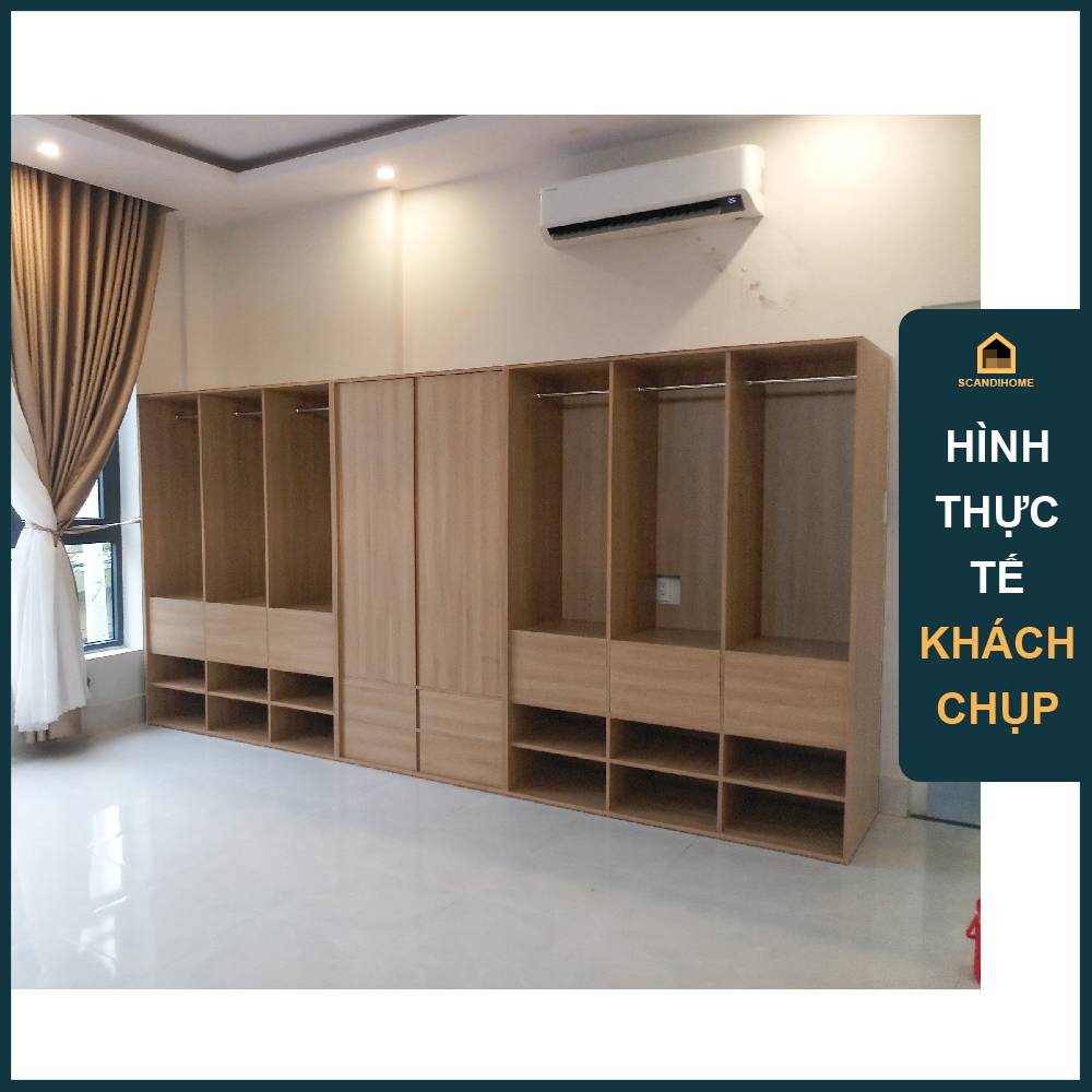 DECI, Tủ quần áo WAR_082, 420x59x200cm, sản xuất bởi Scandi Home