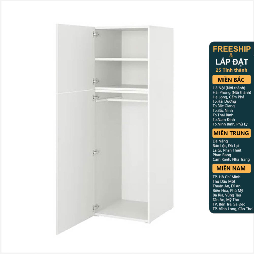 GALLOTTI, Tủ quần áo treo 3 tầng WAR_024, 60x57x181cm