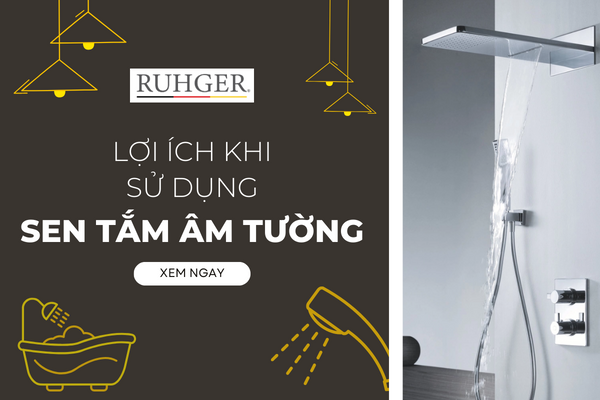 Sen tắm âm tường là gì? Tại sao nên sử dụng vòi sen tắm âm tường?