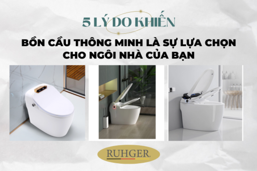 5 Lý Do Khiến Bồn Cầu Thông Minh Là Sự Lựa Chọn Cho Ngôi Nhà Của Bạn