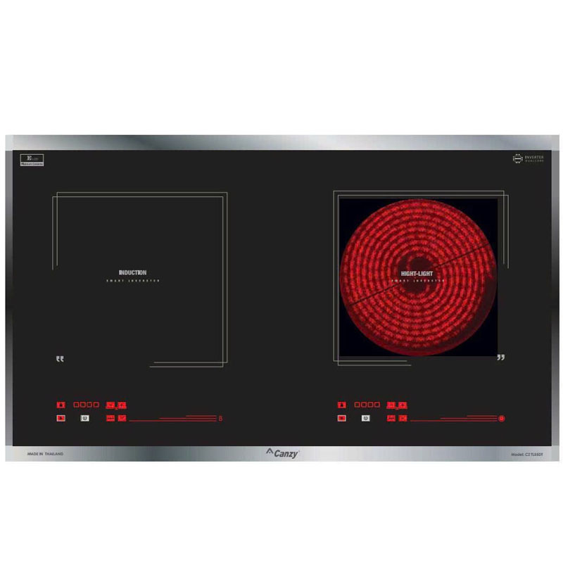 Bếp 1 từ 1 hồng ngoại Canzy CZ-TL55DT chính hãng, thiết kế sang trọng