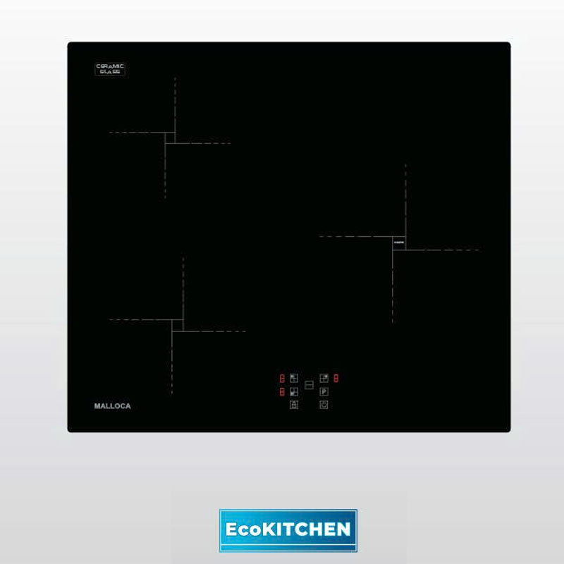 Bếp 3 từ Malloca MIH 593 ECO mặt kính EuroKera cao cấp, chịu lực chịu nhiệt