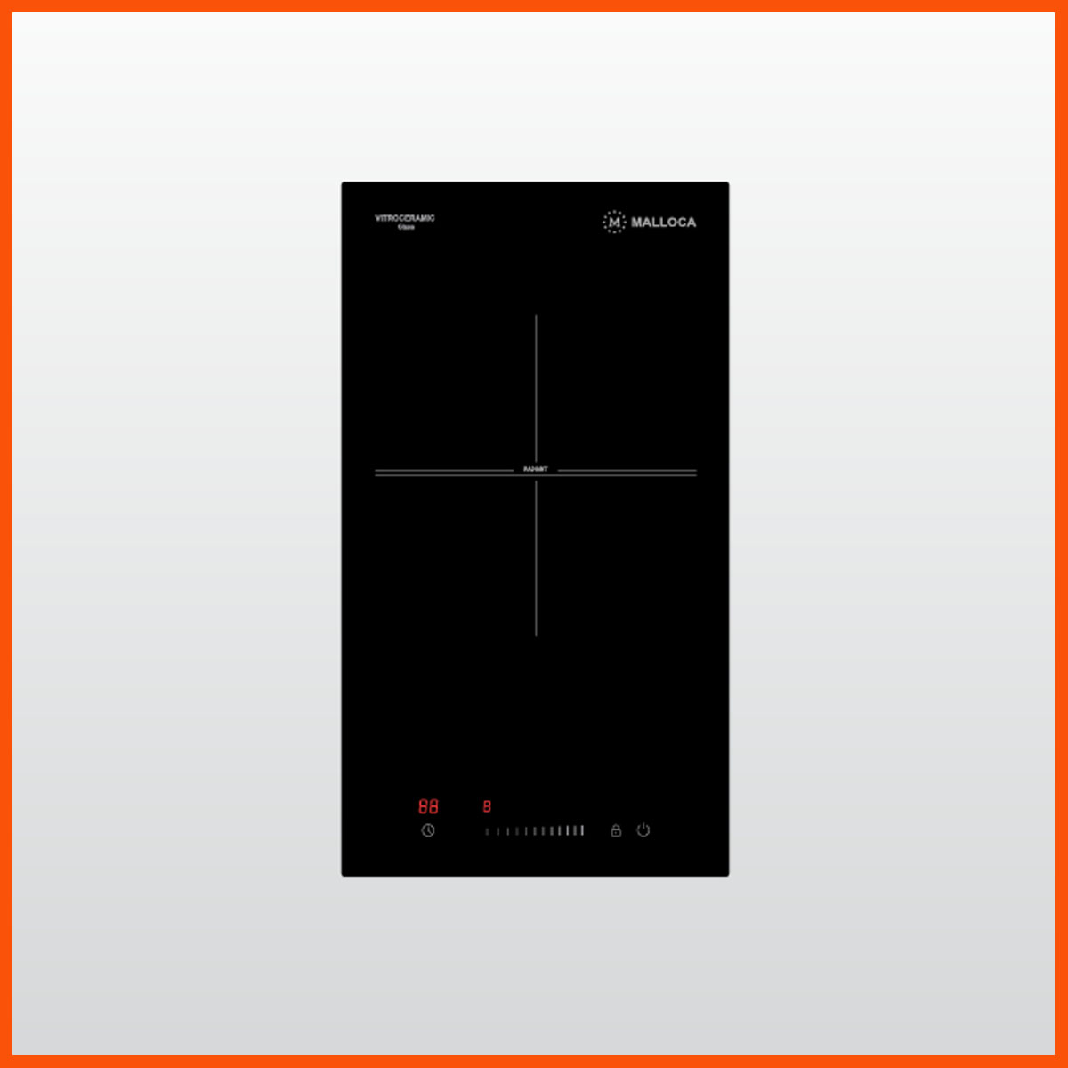 Bếp điện MALLOCA MDR 301 chính hãng 1 vùng nấu Domino âm bàn