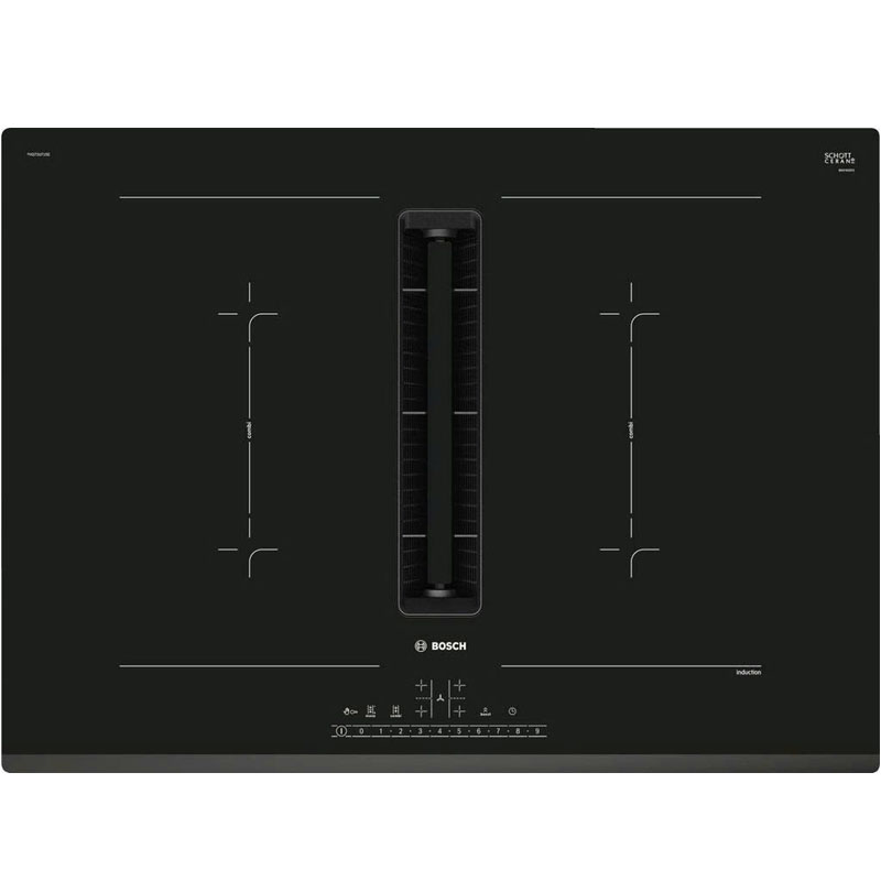 Bếp từ Bosch PVQ731F15E Serie 6 4 vùng nấu kết hợp hút mùi nhập khẩu Tây Ban Nha