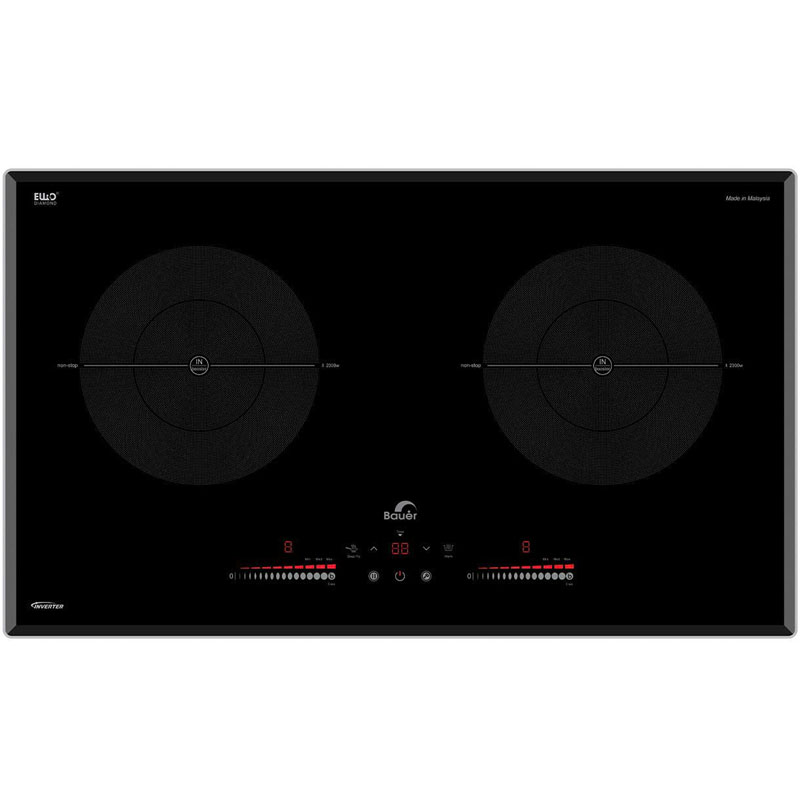 Bếp từ đôi Bauer BE 613GTA Malaysia thiết kế sang trọng, hiện đại