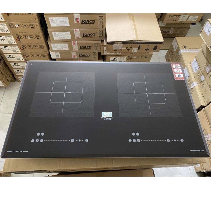Bếp từ đôi Canzy CZ 888T PRO Seri 8.0 – Smart Inverter tiết kiệm điện
