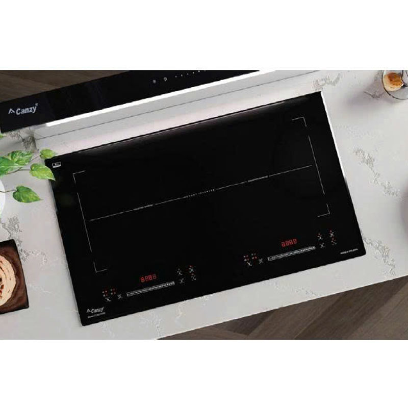 Bếp từ đôi Canzy CZ-ML222SG với 2 vùng nấu độc lập, công suất mạnh