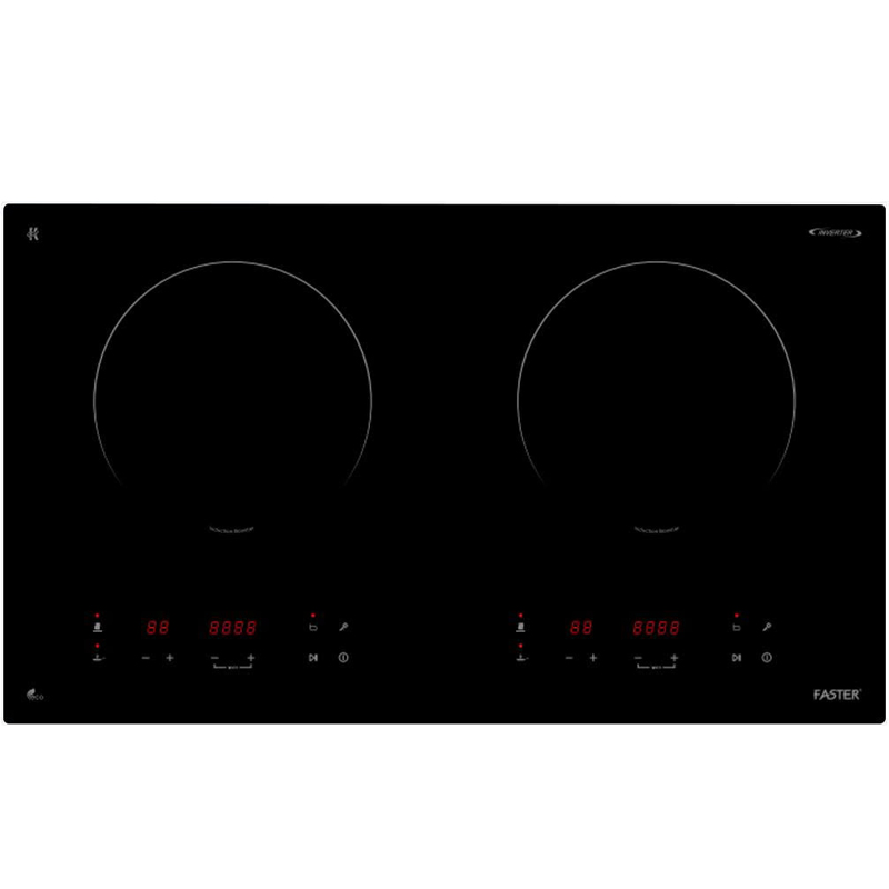 Bếp từ đôi Faster FS 399I Plus – Thiết kế hiện đại, mặt kính Kanger cao cấp, công suất mạnh mẽ