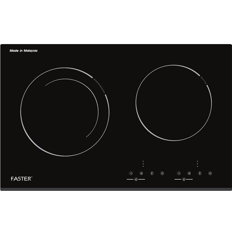 Bếp từ Faster 600i công suất 3600W, mặt kính chịu lực, cảm ứng chống tràn