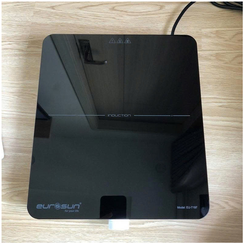 Mặt kính Vitro Ceramic cao cấp bếp từ đơn Eurosun EU-T197 – Chịu lực, chịu nhiệt, chống trầy xước