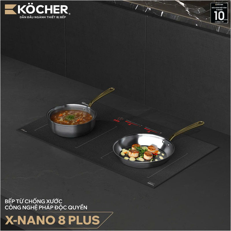 Thiết kế chuẩn châu Âu sang trọng của bếp Kocher X-Nano 8 Plus