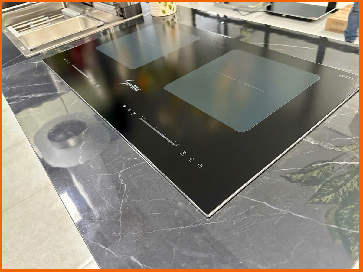 Bếp từ đôi Sevilla SV AA19 - bo viền chắc chắn chống va đập 