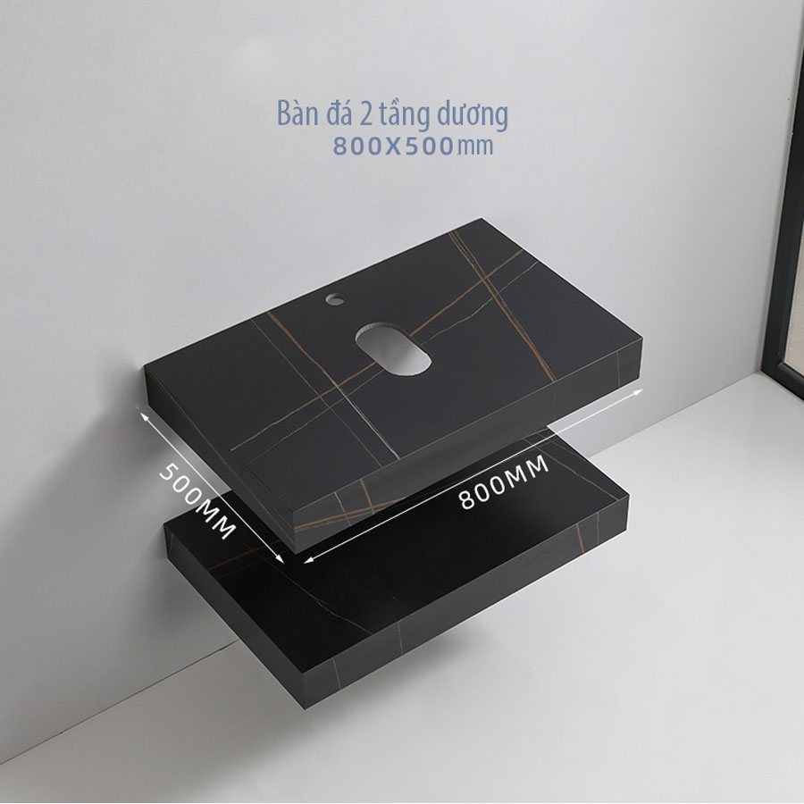 Bộ bàn đá 2 tầng SKL02 – Thiết kế hiện đại, tối ưu không gian, chống thấm nước hiệu quả