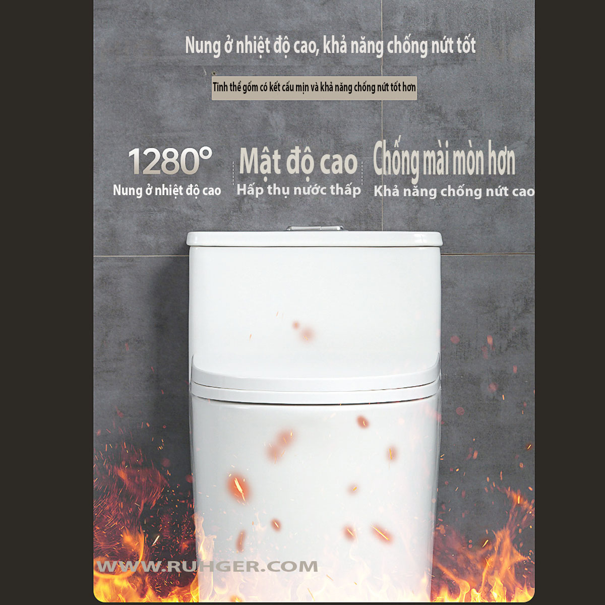 Bồn cầu 1 khối LK138 làm từ sứ cao cấp,nung ở nhiệt độ cao 1280 độ , tráng men nano chống bám bẩn, chống vi khuẩn