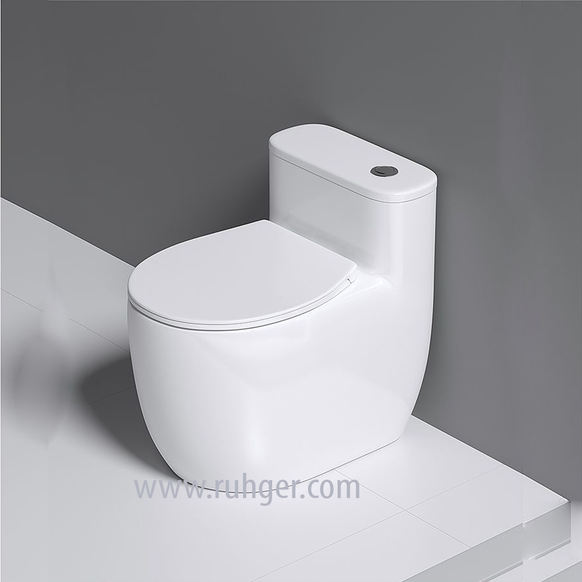 "Bồn cầu CR664 nhỏ gọn cho phòng tắm nhỏ, thiết kế sang trọng